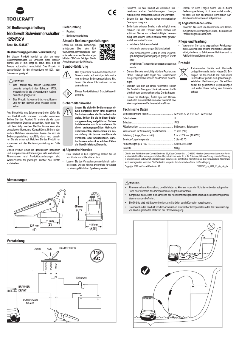 Imagen de la primera página del manual del dispositivo TO-7159161