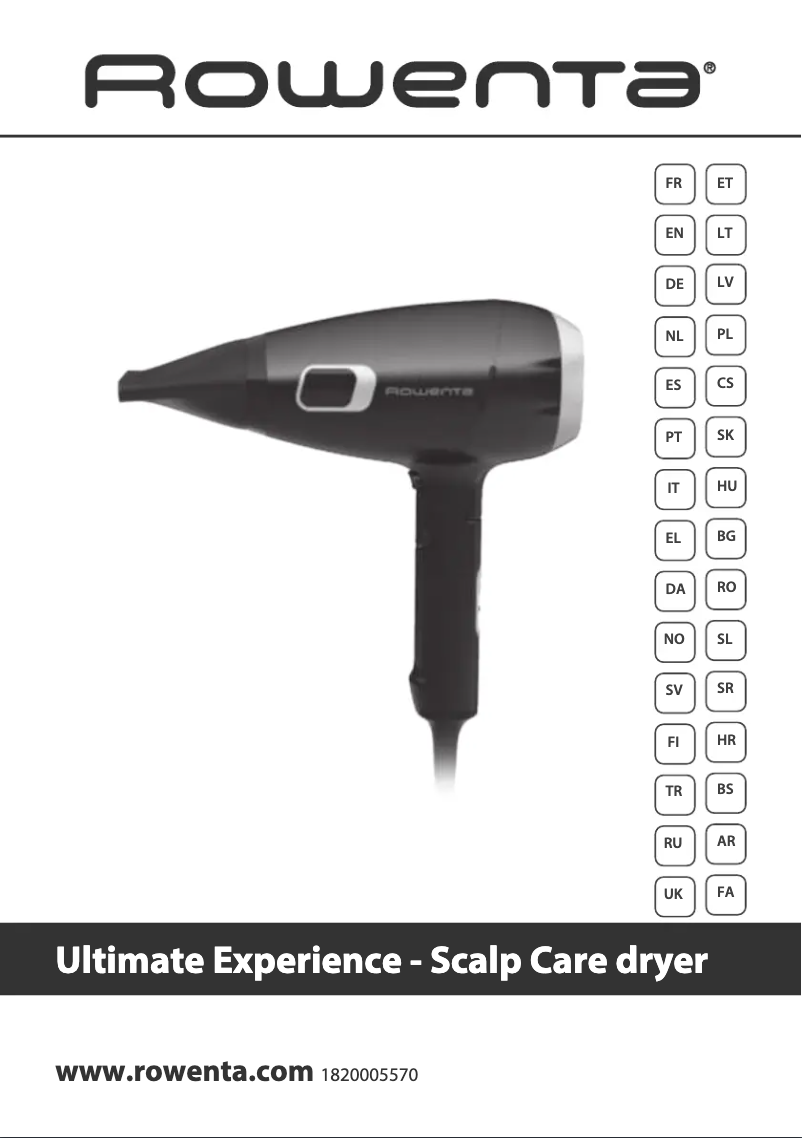 Página 1 del manual Manual de usuario Rowenta Ultimate Experience CV9240