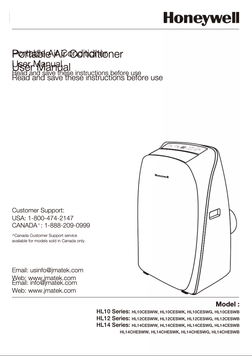 Página 1 del manual Manual de usuario Honeywell HL12CESWB