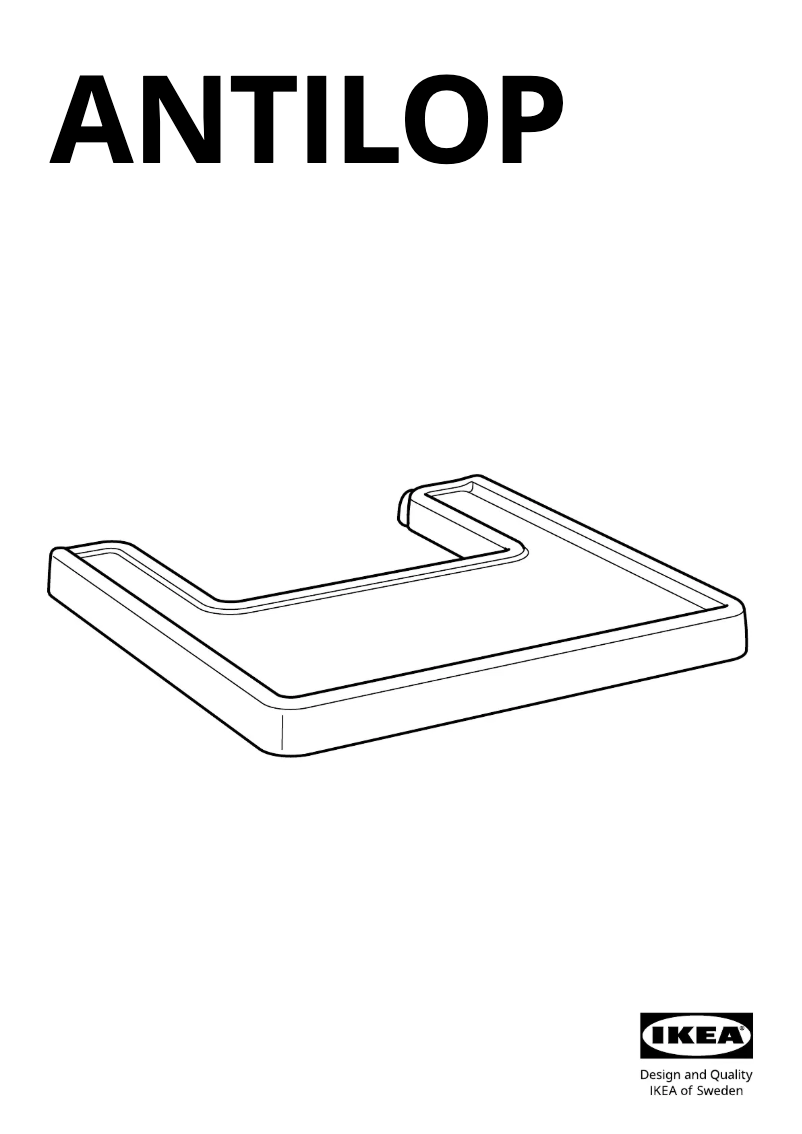 Página 1 del manual Manual de usuario Ikea ANTILOP 504.898.56