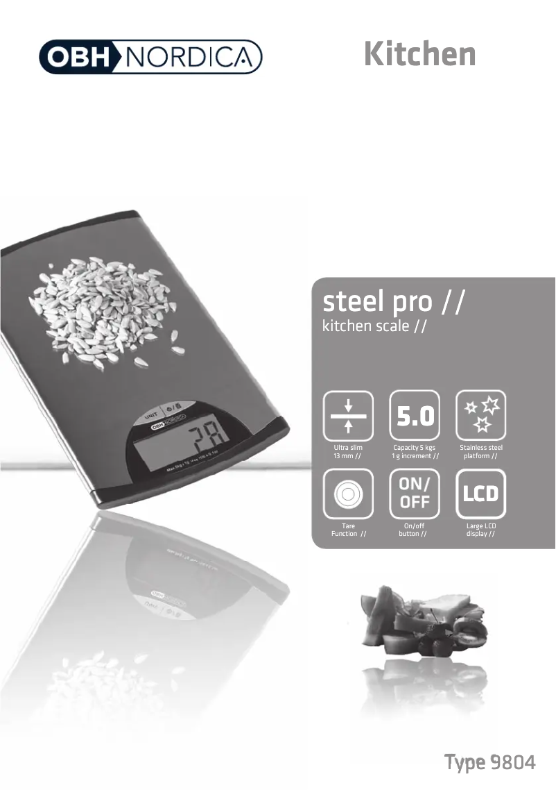 Imagen de la primera página del manual del dispositivo Steel Pro