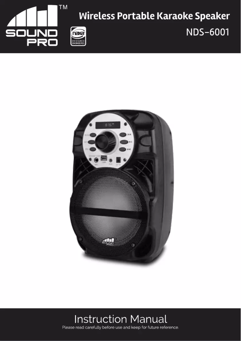 Imagen de la primera página del manual del dispositivo NDS-6001