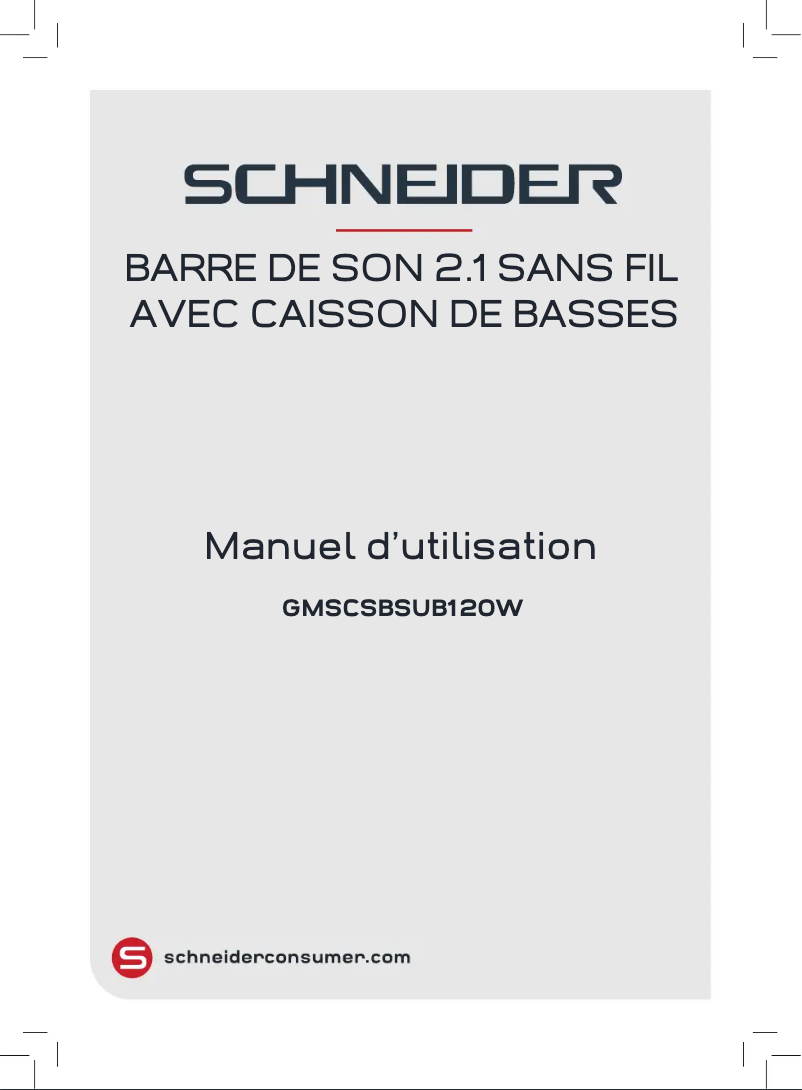 Imagen de la primera página del manual del dispositivo GMSCBSU120W