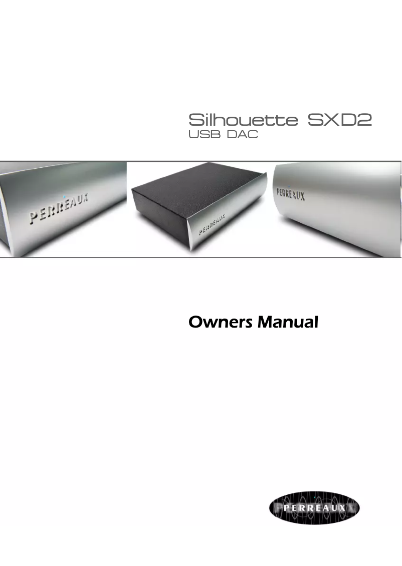 Página 1 del manual Manual de usuario Perreaux SXD2