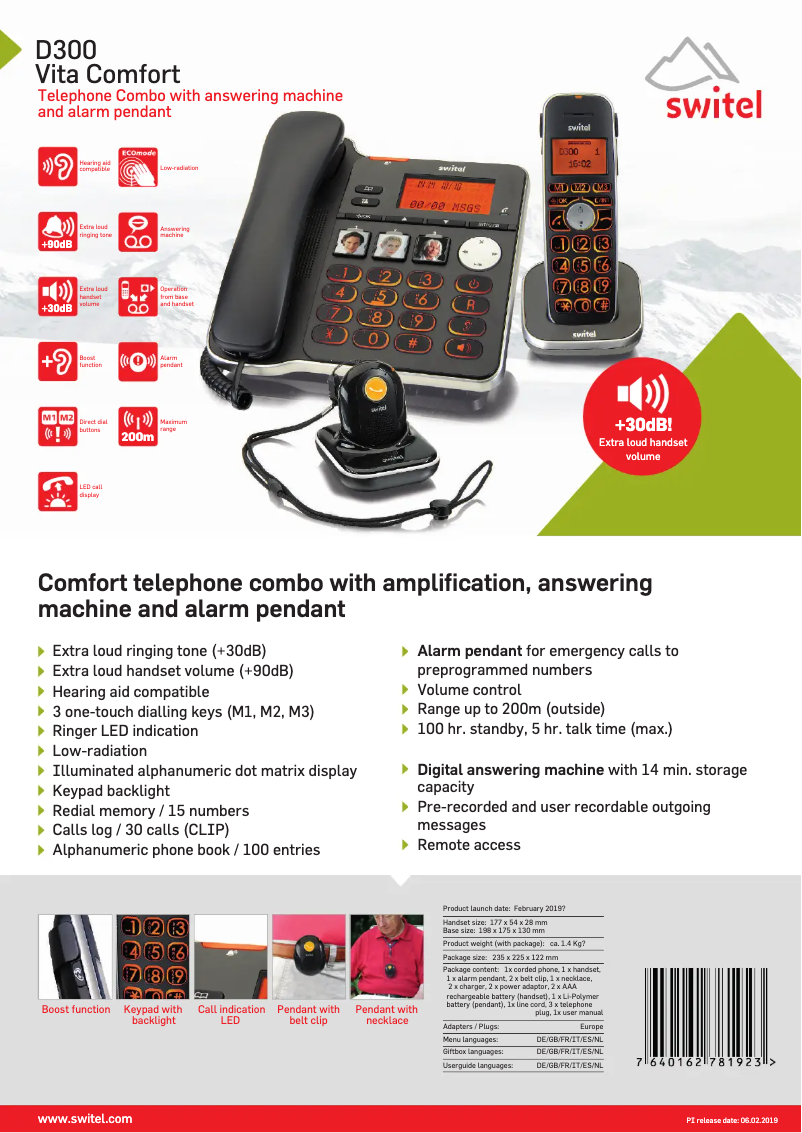 Imagen de la primera página del manual del dispositivo D300