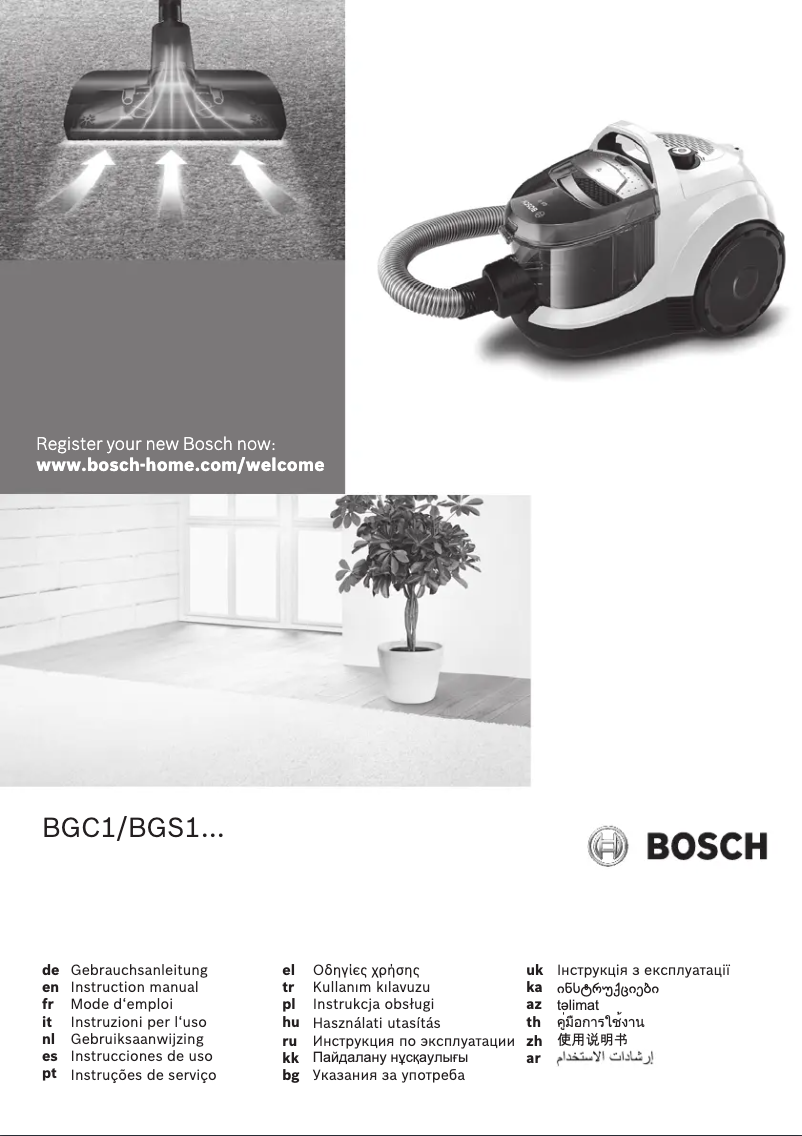 Página 1 del manual Manual de usuario Bosch BGS1U1802