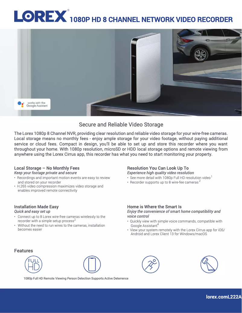 Imagen de la primera página del manual del dispositivo L222A8