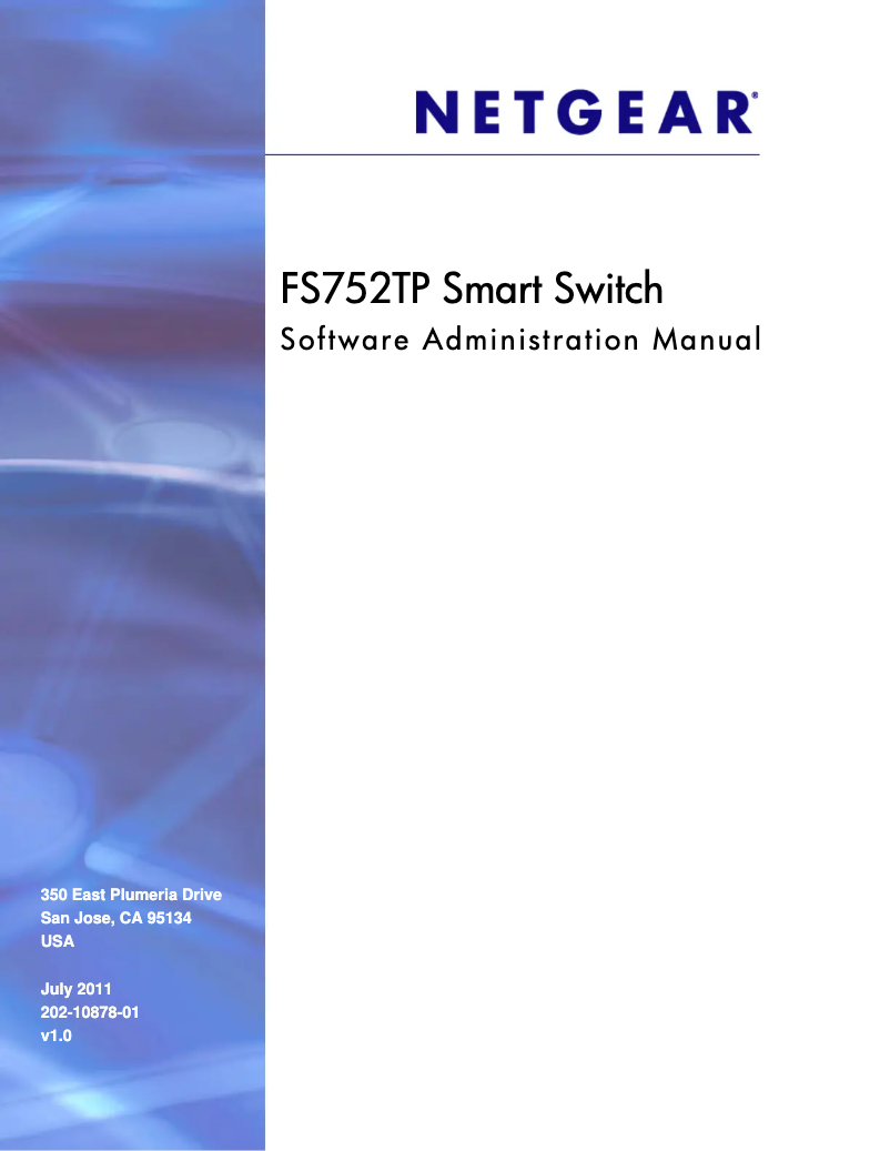 Página 1 del manual Manual de usuario Netgear ProSafe FS752TP