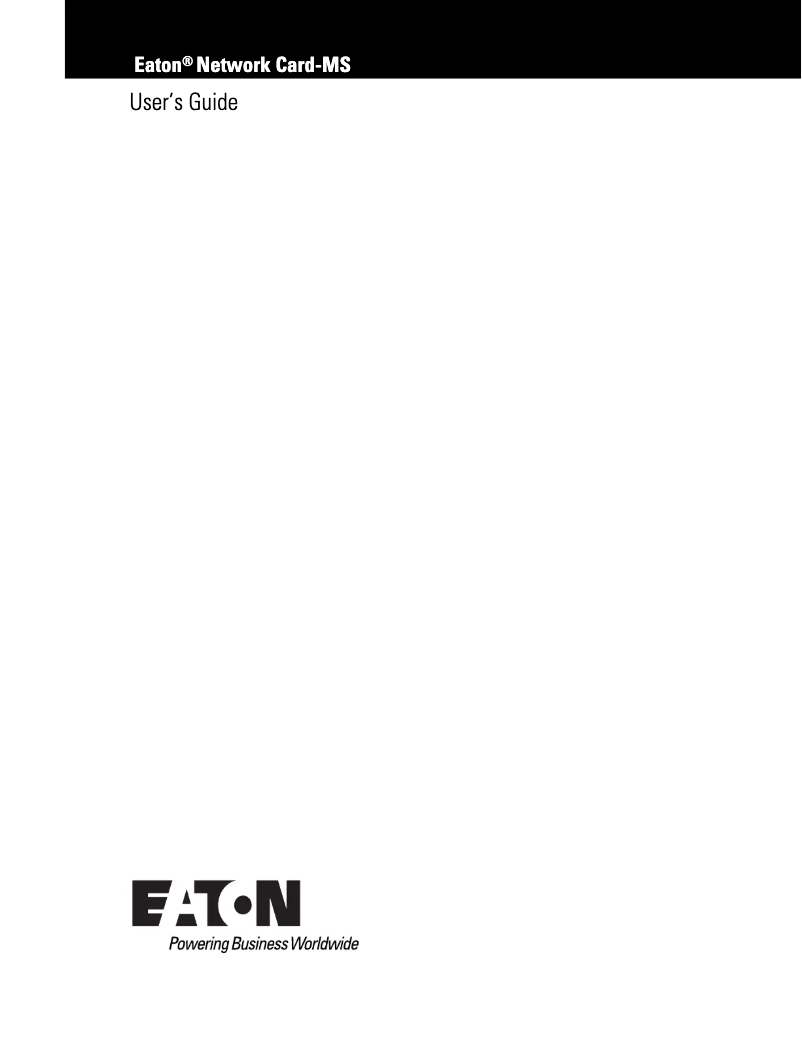 Imagen de la primera página del manual del dispositivo Network Card-MS