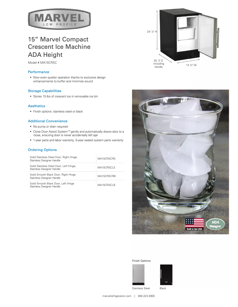 Imagen de la primera página del manual del dispositivo Compact MA15CRCR