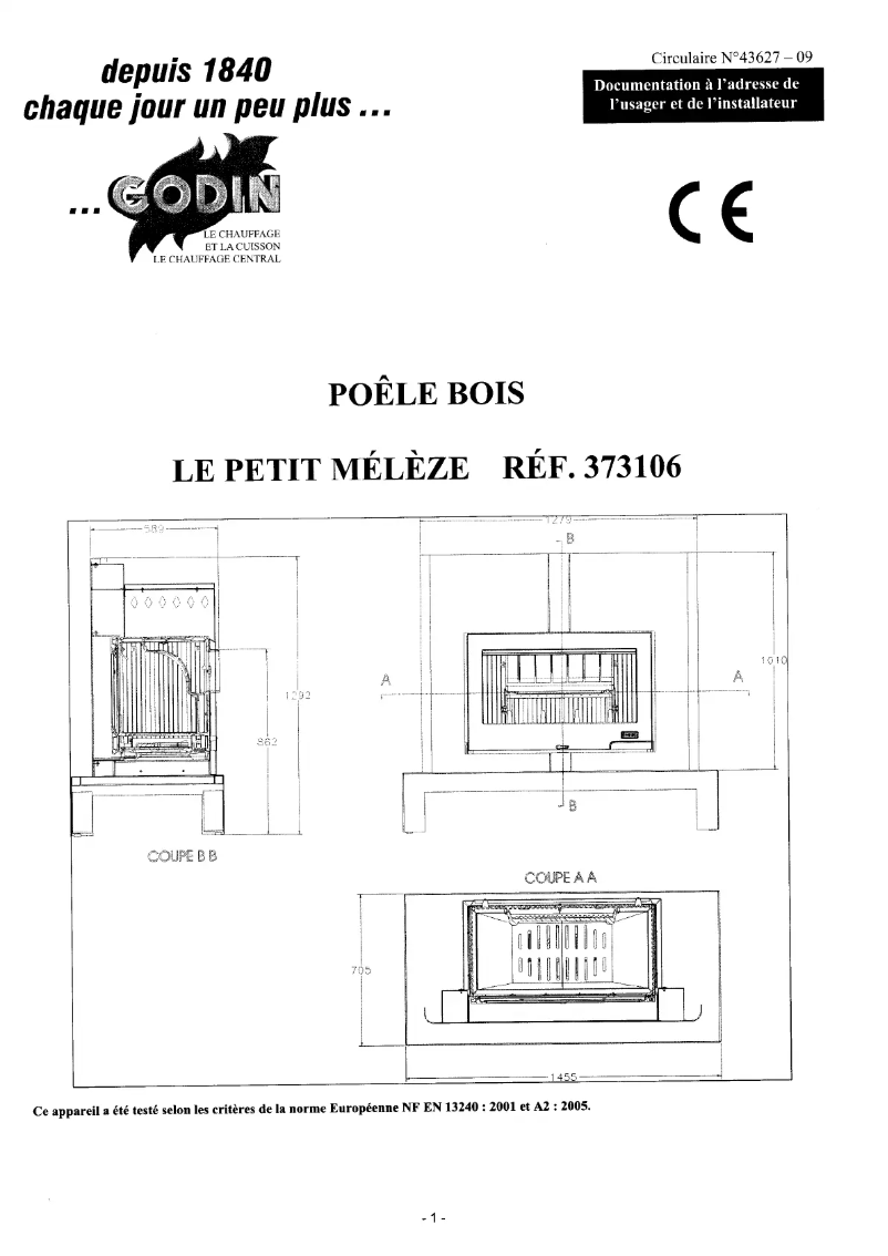 Página 1 del manual Manual de usuario Godin Petit Meleze