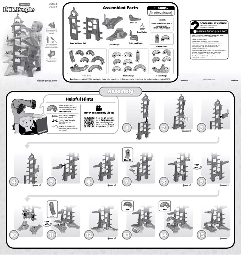 Página 1 del manual Manual de usuario Fisher Price Little People City Skyway