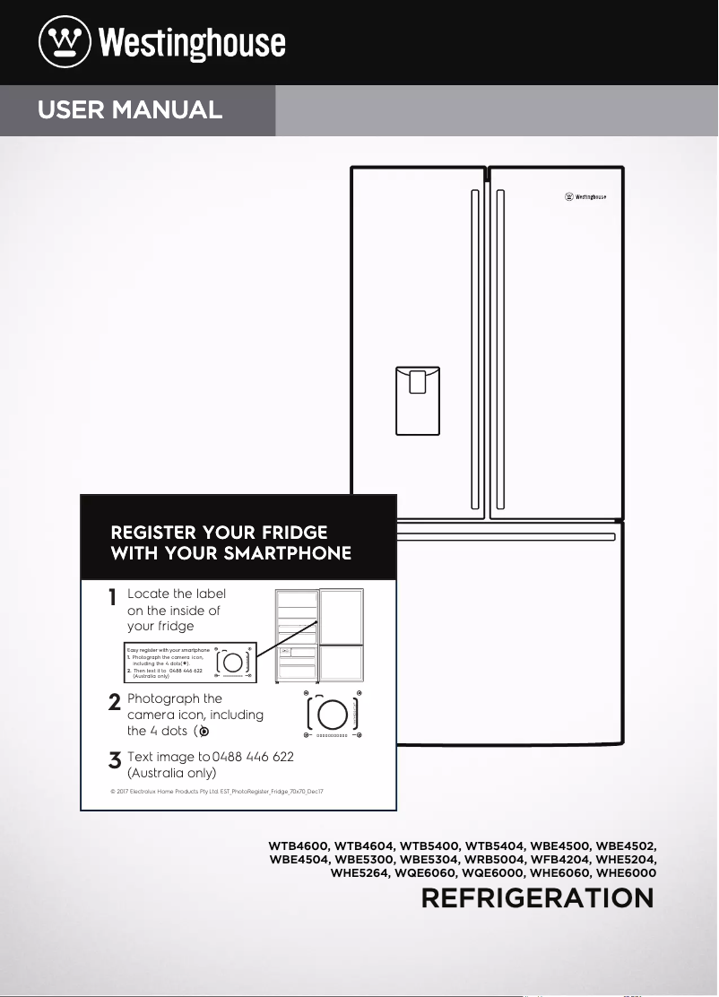 Página 1 del manual Manual de usuario Westinghouse WHE5264SC