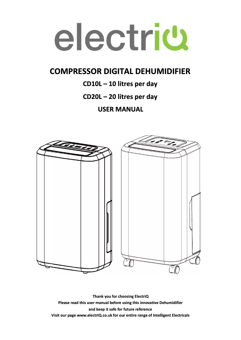 Página nº 1 - Manual de usuario ElectriQ CD20L