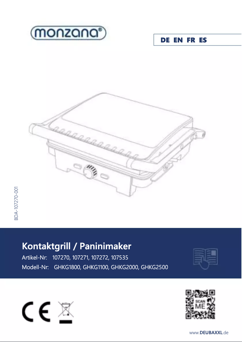 Imagen de la primera página del manual del dispositivo GHKG1100