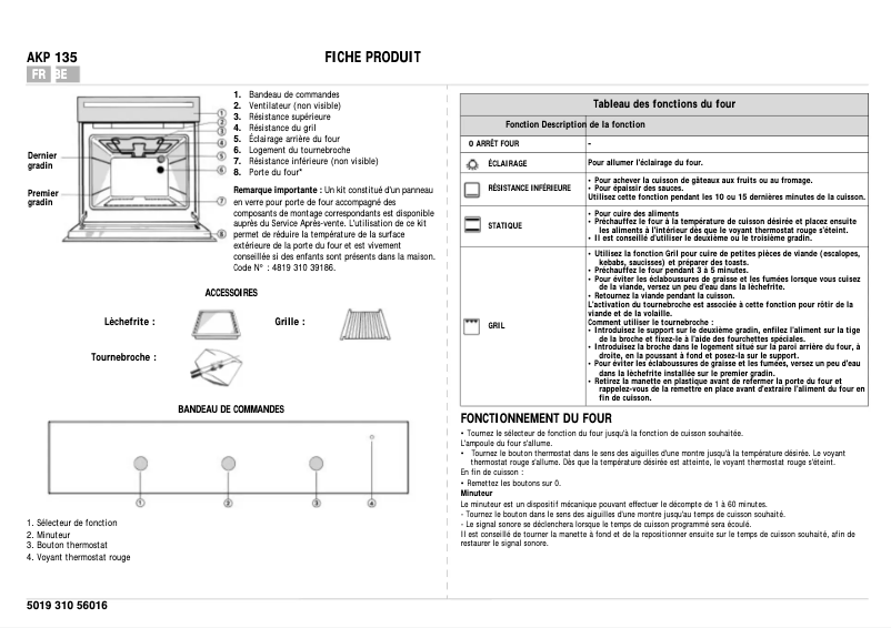 Página 1 del manual Manual de usuario Whirlpool AKP 135 IX