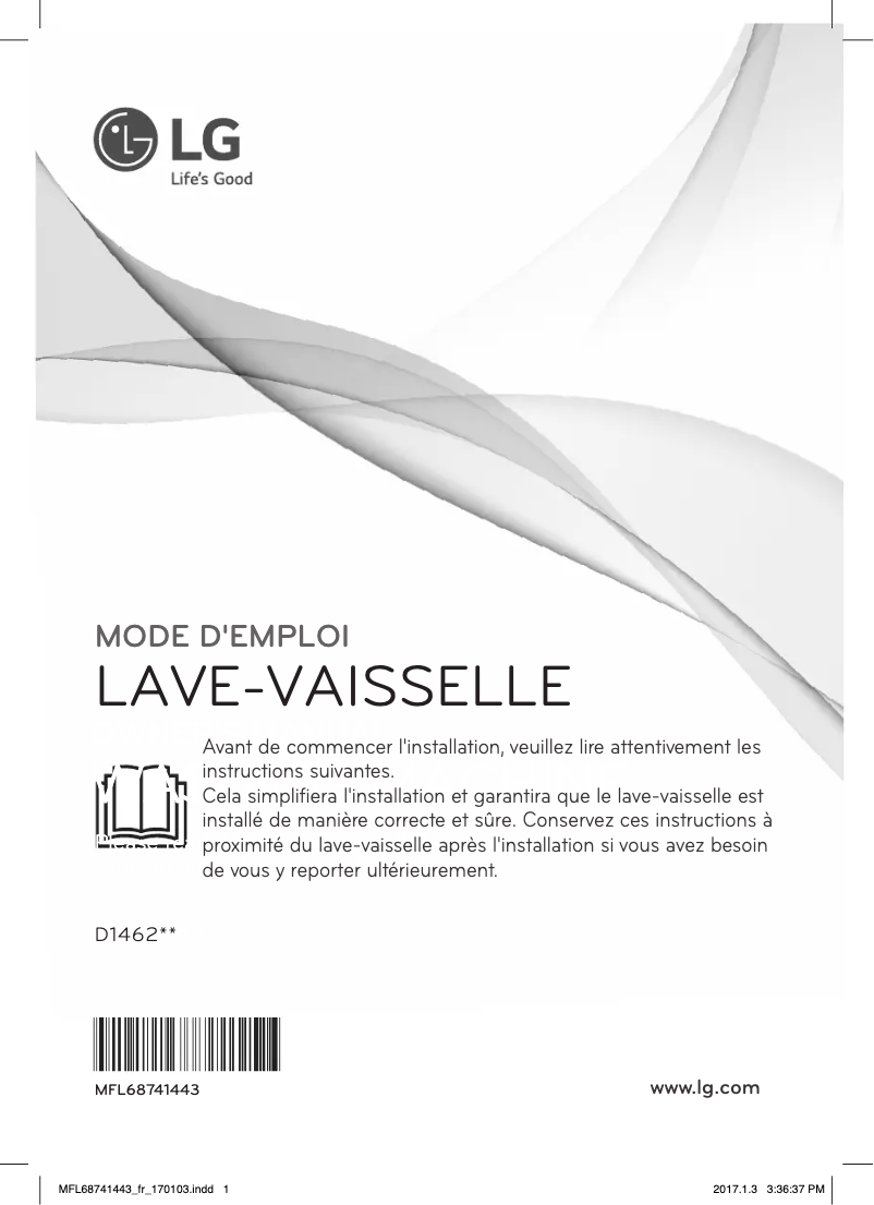 Imagen de la primera página del manual del dispositivo D1462CF