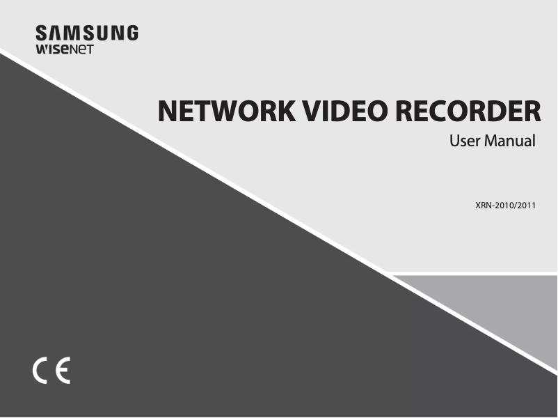 Página 1 del manual Manual de usuario Wisenet XRN-2011A