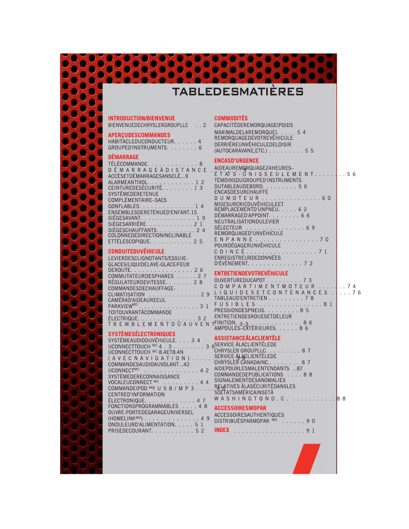 Imagen de la primera página del manual del dispositivo Journey (2011)