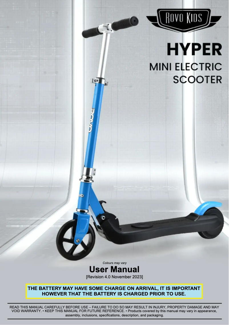 Imagen de la primera página del manual del dispositivo Hyper