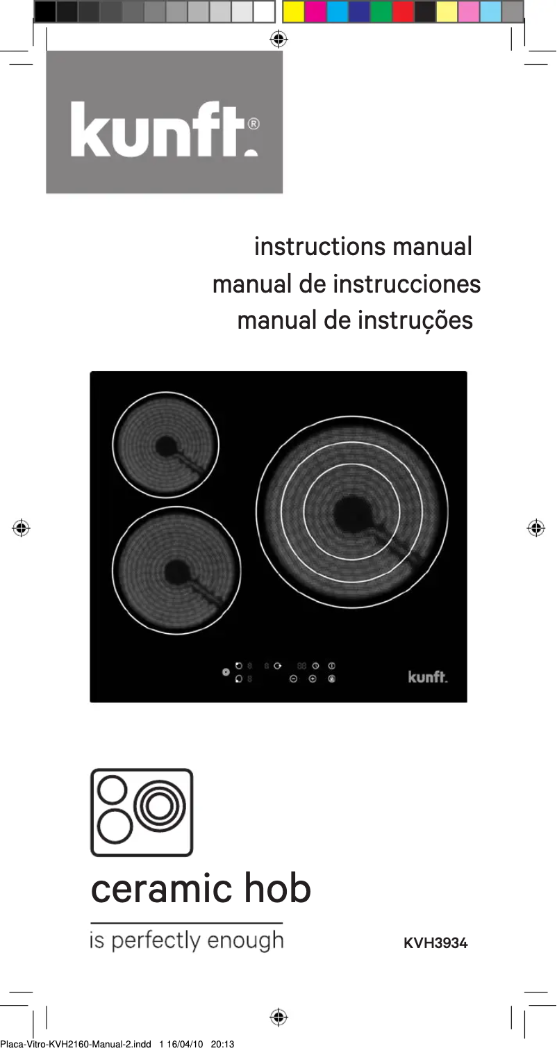 Imagen de la primera página del manual del dispositivo KVH3934