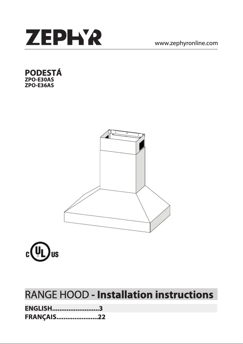 Imagen de la primera página del manual del dispositivo ZPO-E30AS
