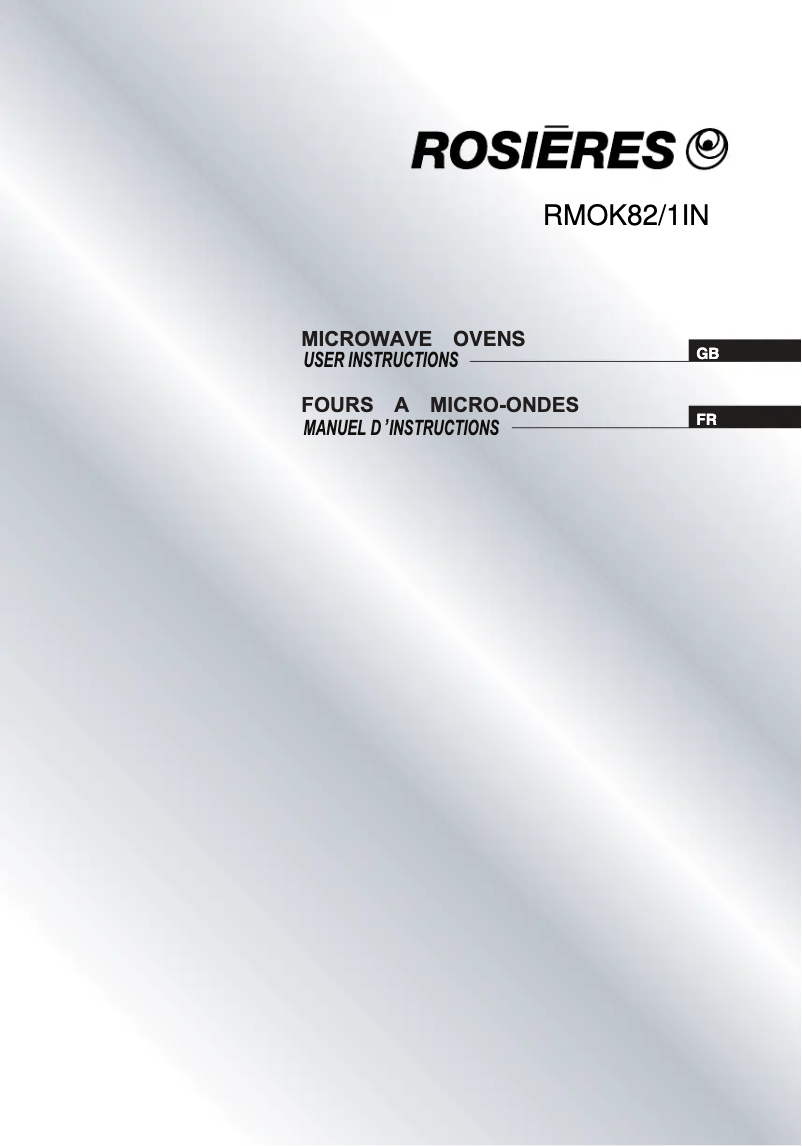 Imagen de la primera página del manual del dispositivo RMOK82/1IN