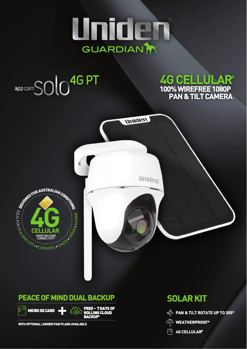 Imagen de la primera página del manual del dispositivo App Cam Solo 4G PT