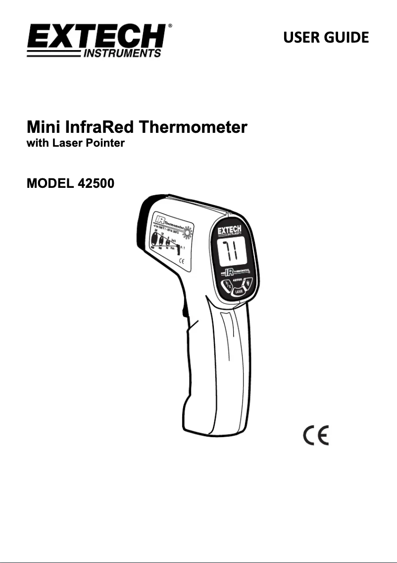 Página 1 del manual Manual de usuario Extech 42500