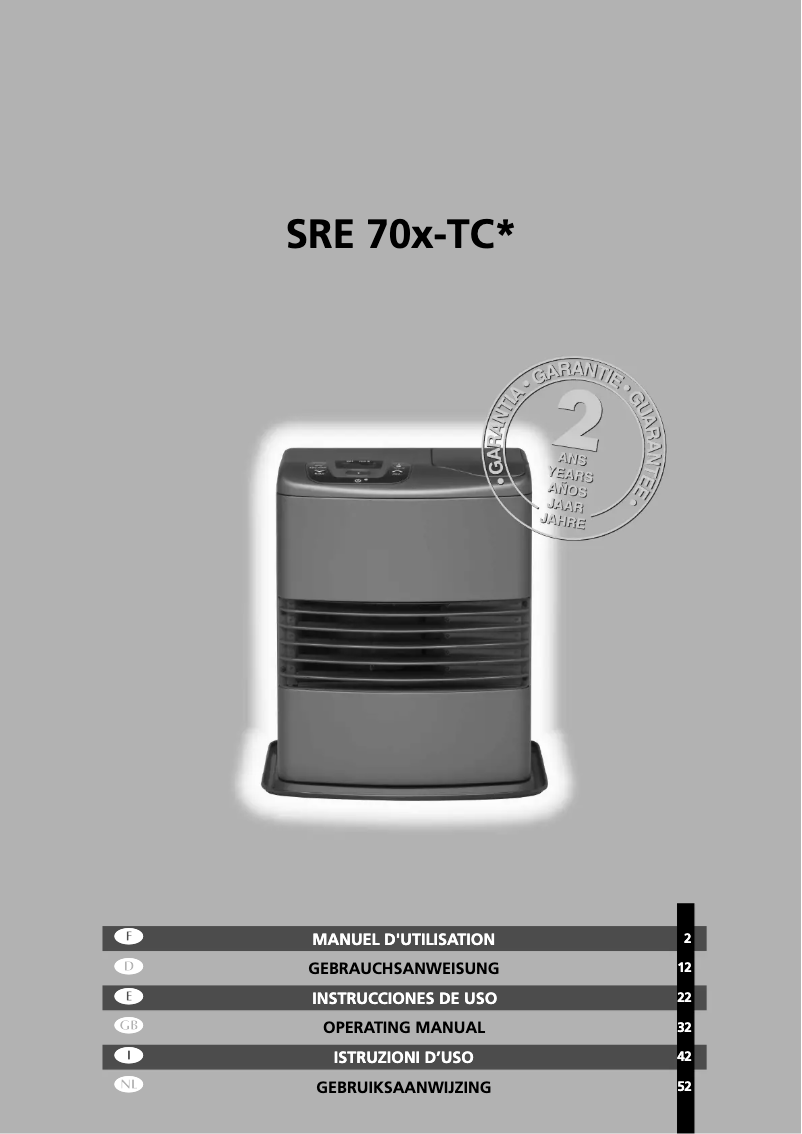 Página nº 1 - Manual de usuario Tectro SRE 70x-TC