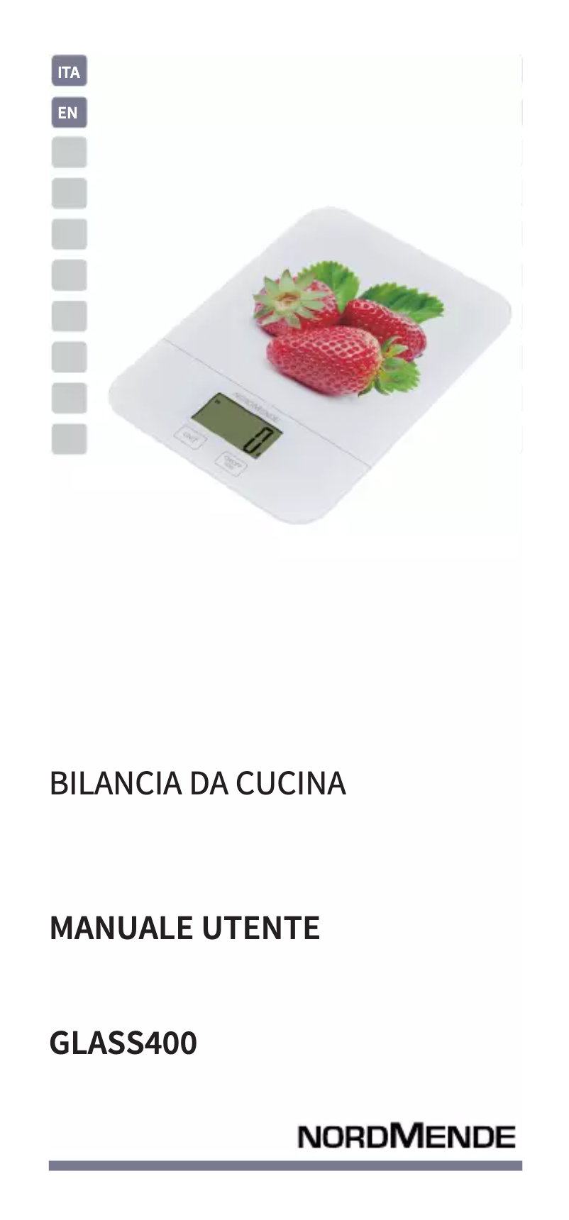 Imagen de la primera página del manual del dispositivo GLASS400