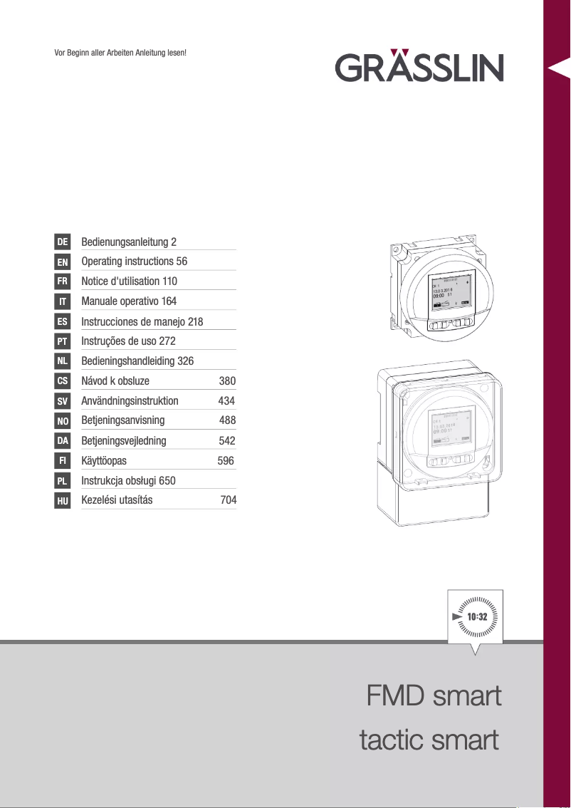 Página 1 del manual Manual de usuario Grässlin FMD smart