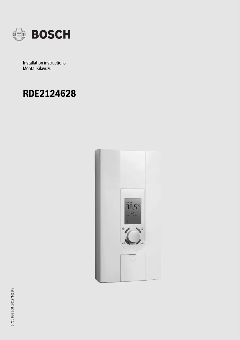 Página nº 1 - Manual de usuario Bosch RDE2124628