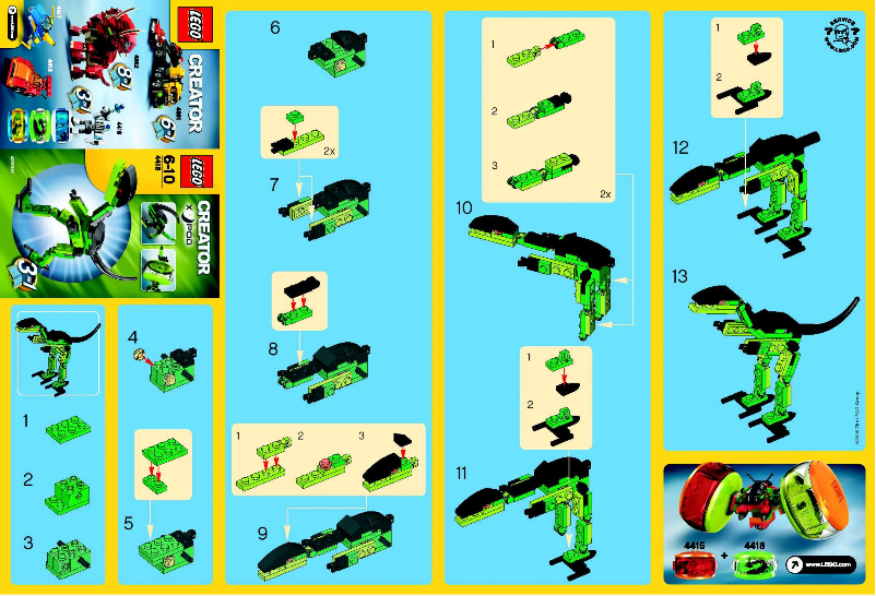 Página 1 del manual Manual de usuario Lego Dino Pod