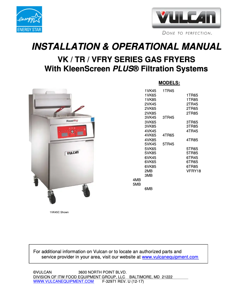 Página 1 del manual Manual de usuario Vulcan VK85