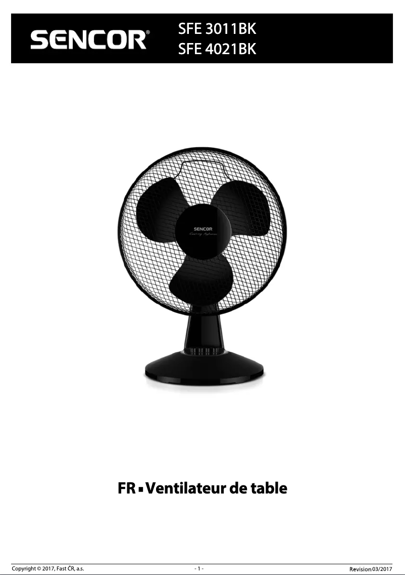 Imagen de la primera página del manual del dispositivo SFE 4021BK