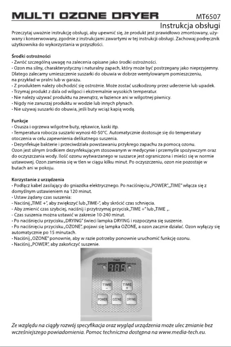 Página 1 del manual Manual de usuario Media-Tech MT6507