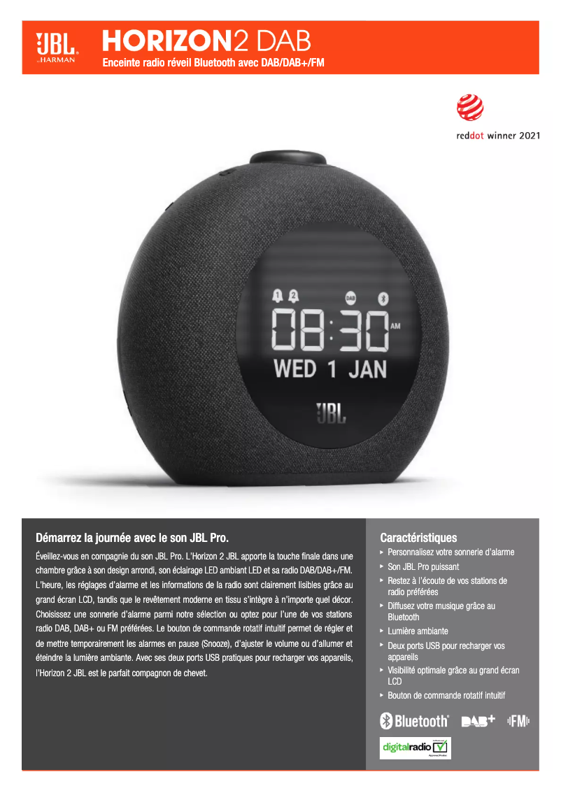 Imagen de la primera página del manual del dispositivo Horizon 2 DAB