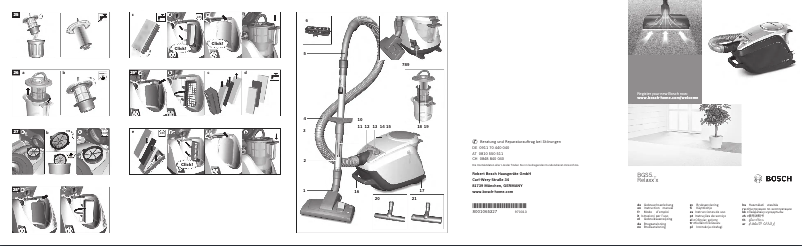 Imagen de la primera página del manual del dispositivo Relaxx'x ProSilence Plus BGS5320R