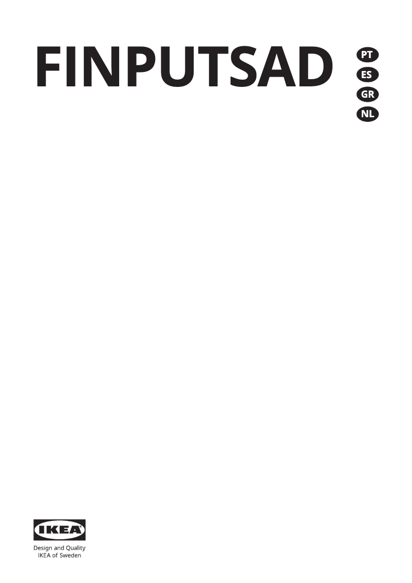 Imagen de la primera página del manual del dispositivo FINPUTSAD