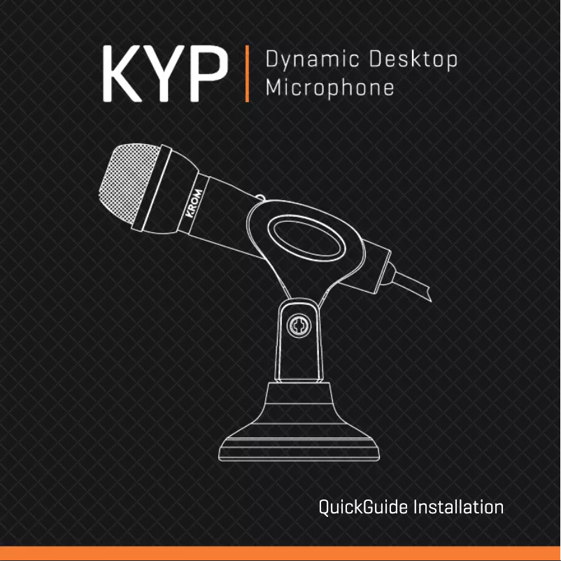 Imagen de la primera página del manual del dispositivo Krom Kyp