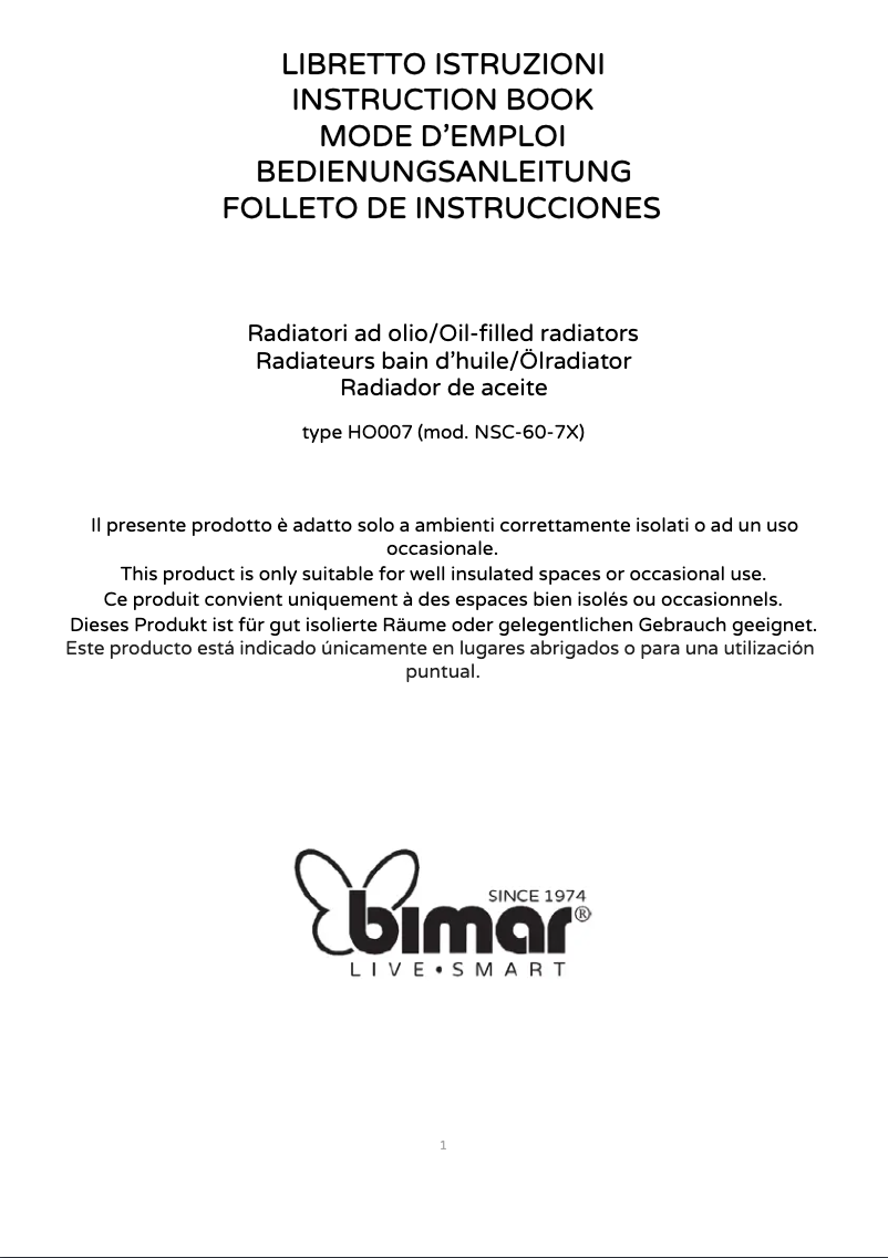 Imagen de la primera página del manual del dispositivo HO007