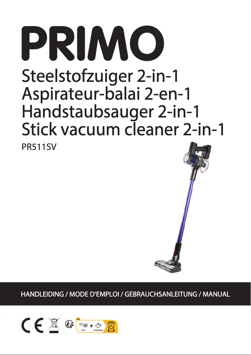 Imagen de la primera página del manual del dispositivo PR511SV