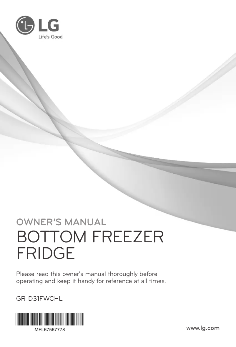 Imagen de la primera página del manual del dispositivo GR-D31FWCHL