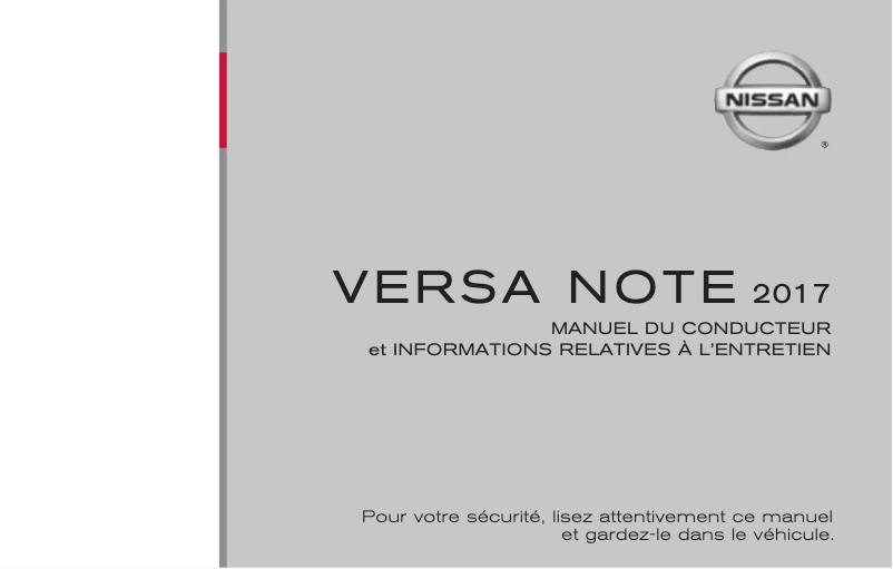 Imagen de la primera página del manual del dispositivo Versa Note (2017)