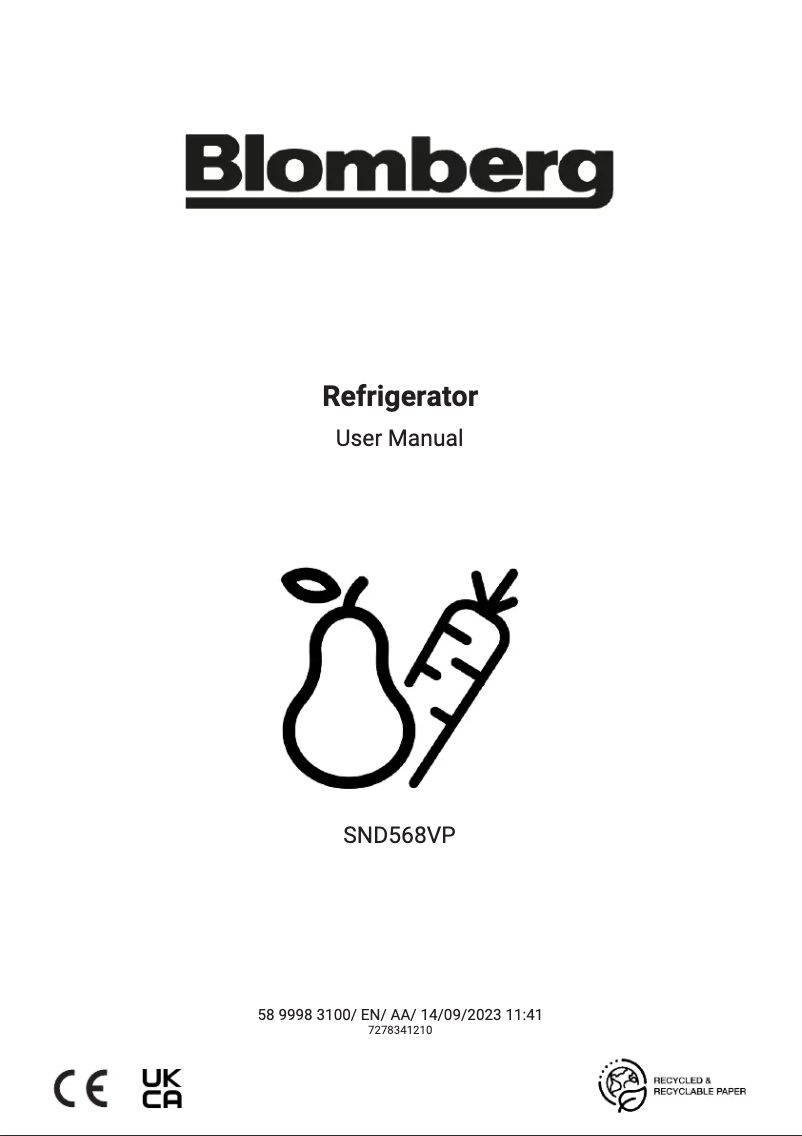 Imagen de la primera página del manual del dispositivo SND568VP