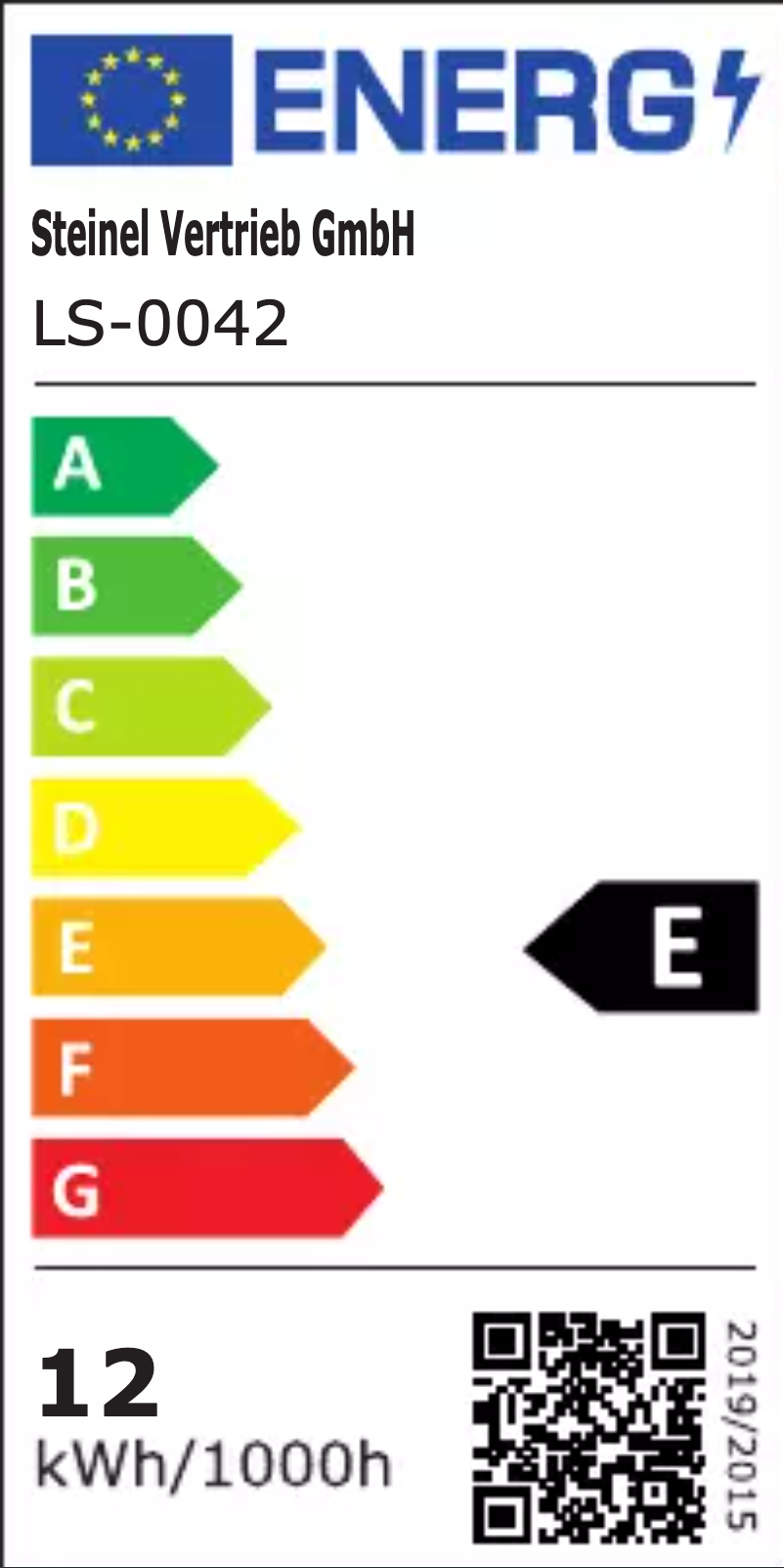 Página 1 del manual Etiqueta energética Steinel L 605 S