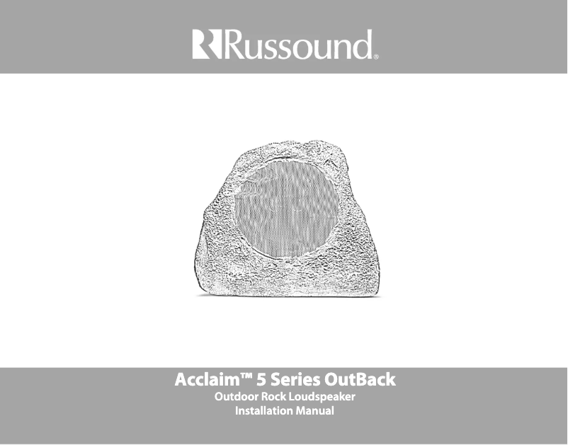 Página 1 del manual Manual de usuario Russound 5R82S