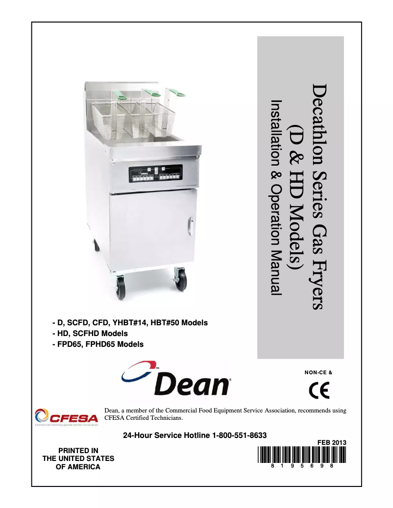 Imagen de la primera página del manual del dispositivo SCFD460G