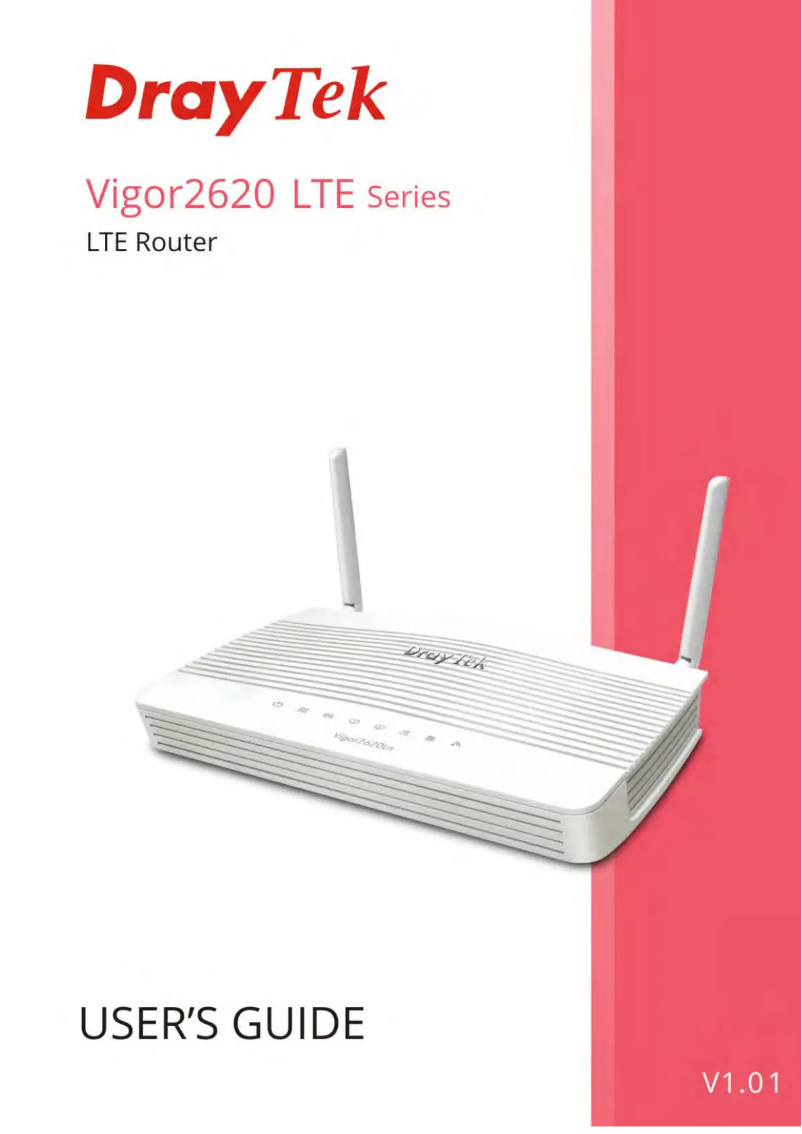 Página 1 del manual Manual de usuario Draytek Vigor 2620L-B